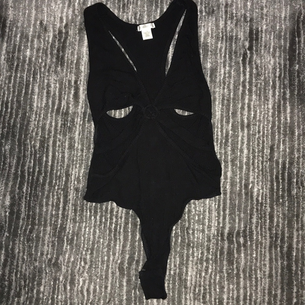 O Ring Black Bodysuit
